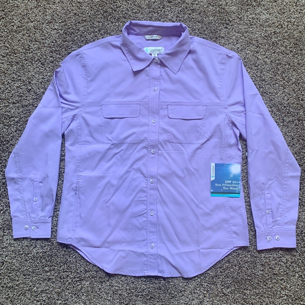 NWT Coolibar Button Up Shirt UPF 50+